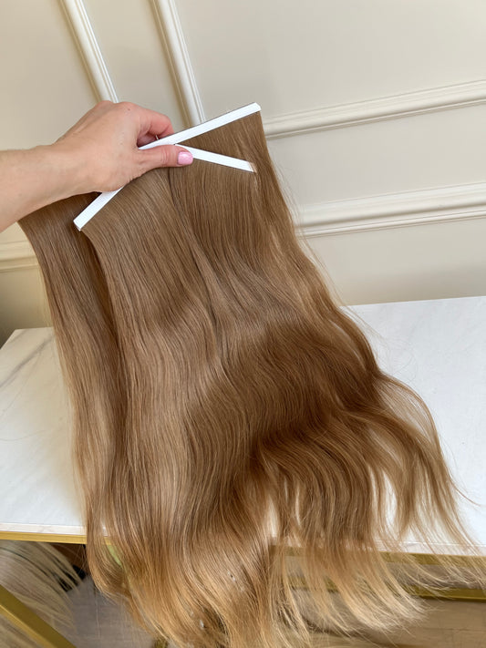 Włosy Słowiańskie naturalne doczepiane na Bio taśmy 51 cm 90 g