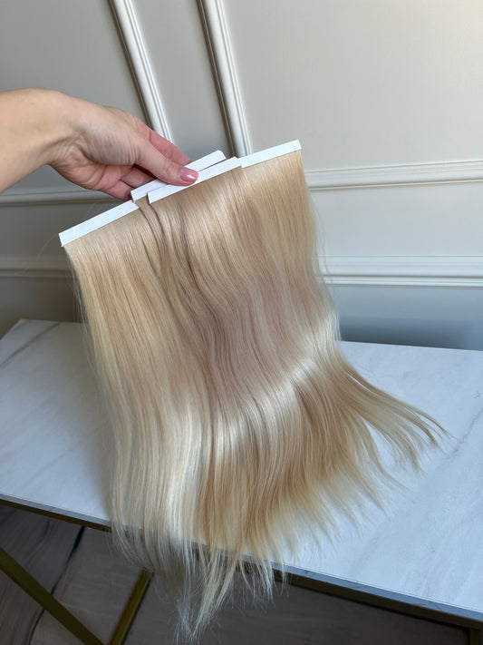 Włosy doczepiane naturalne Blond 90 g 46 cm