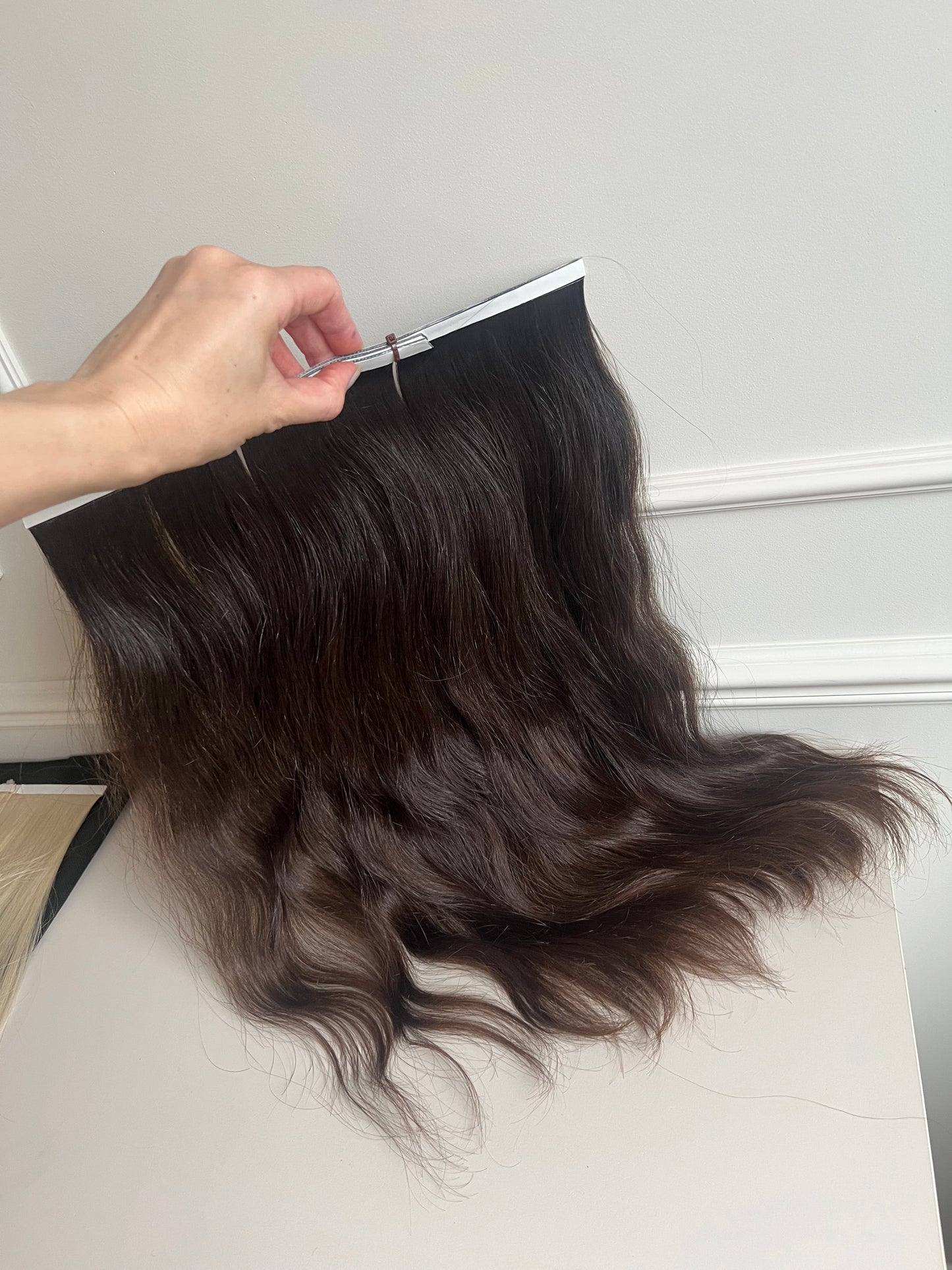 Włosy dziewicze naturalne doczepiane 100g 49cm biotaśmy