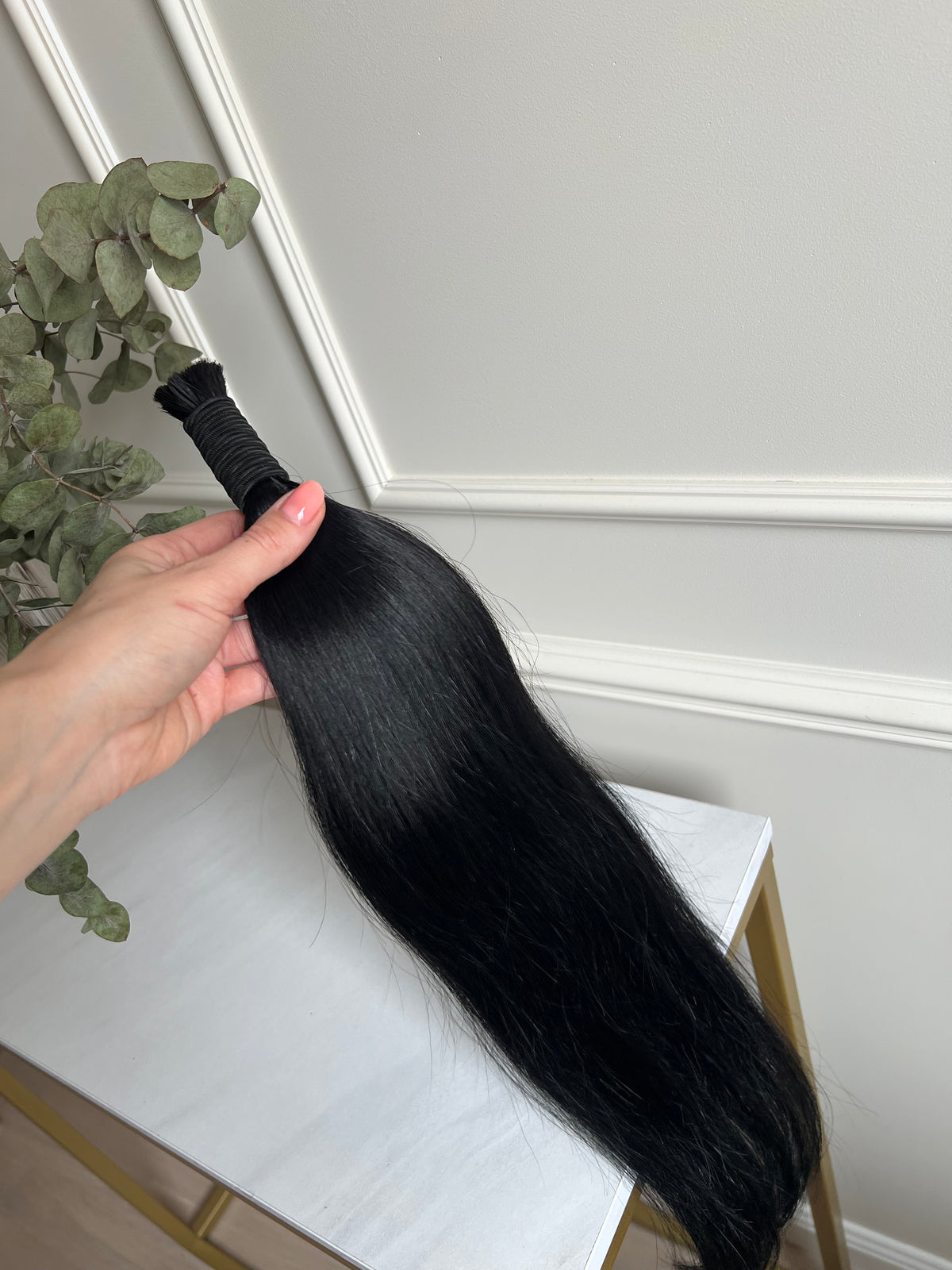 Slavic human hair bundle, single-donor, 56 cm, 99 g