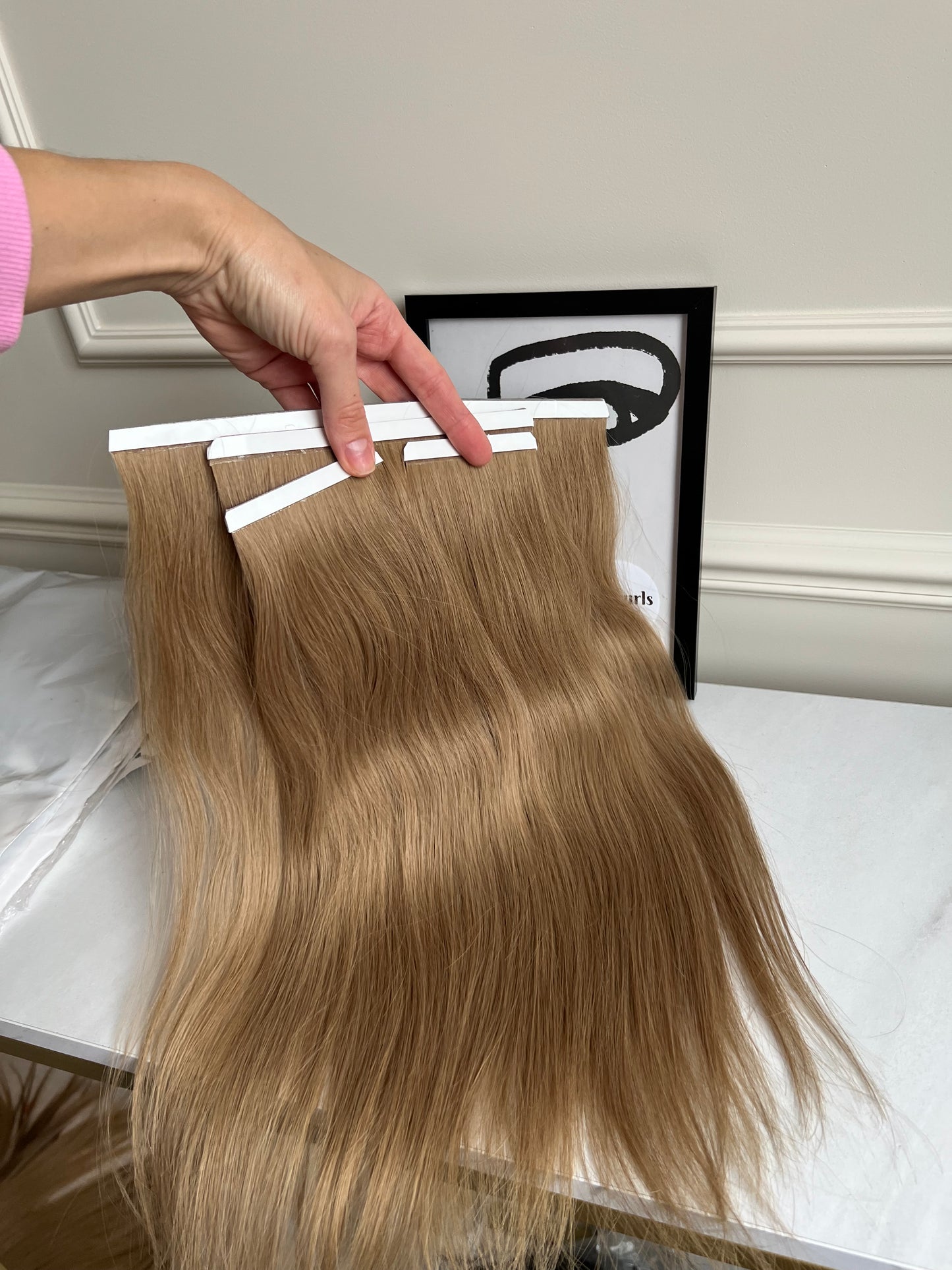 Włosy naturalne doczepiane słowiańskie na taśmie zestaw 4 szt 80g 41cm