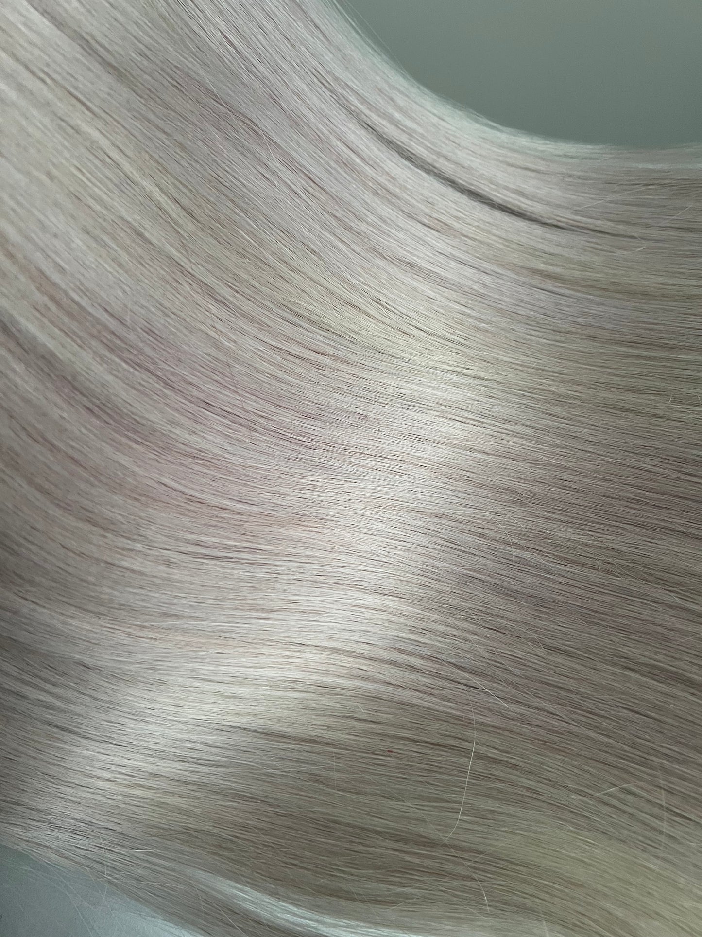 Bio taśmy doczepiane włosy Popielaty blond srebrzysty 95g 47cm