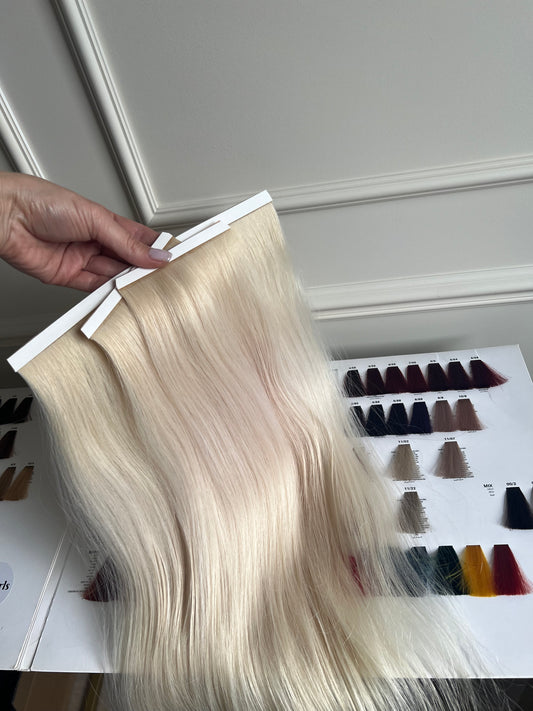 Włosy doczepiane jasny Blond 90 g 50 cm Bio taśmy