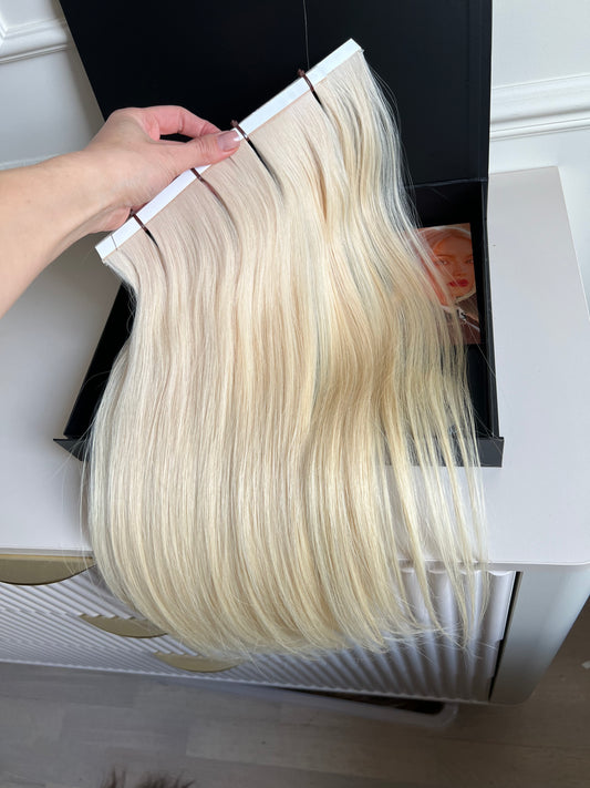 Włosy doczepiane naturalne słowiańskie 58 cm 95 g biotaśmy