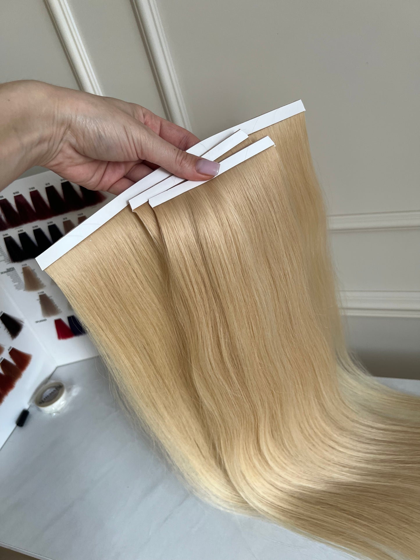 Włosy doczepiane naturalne słowiańskie 57 cm 100 g