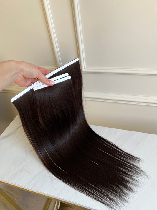 Naturalne włosy doczepiane 51cm 95g Bio tape 3 szt