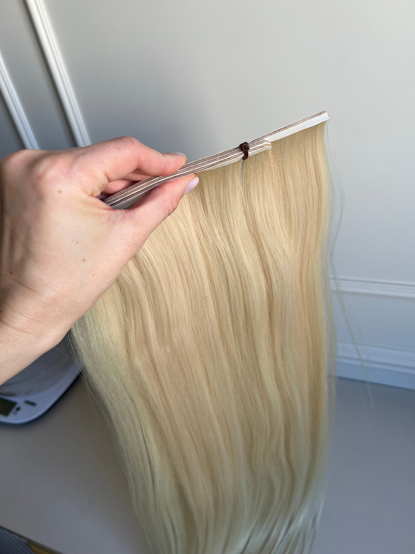 Włosy doczepiane naturalne słowiańskie 104 g 62 cm 3 biotaśmy