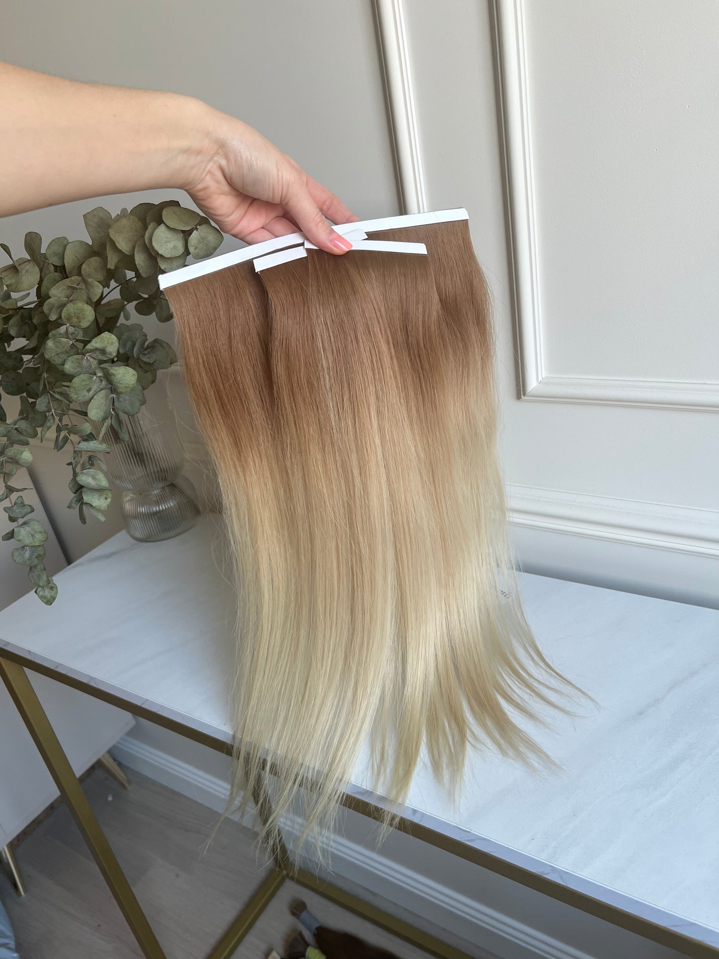 Włosy Naturalne doczepiane ombre Blond 50cm 81g