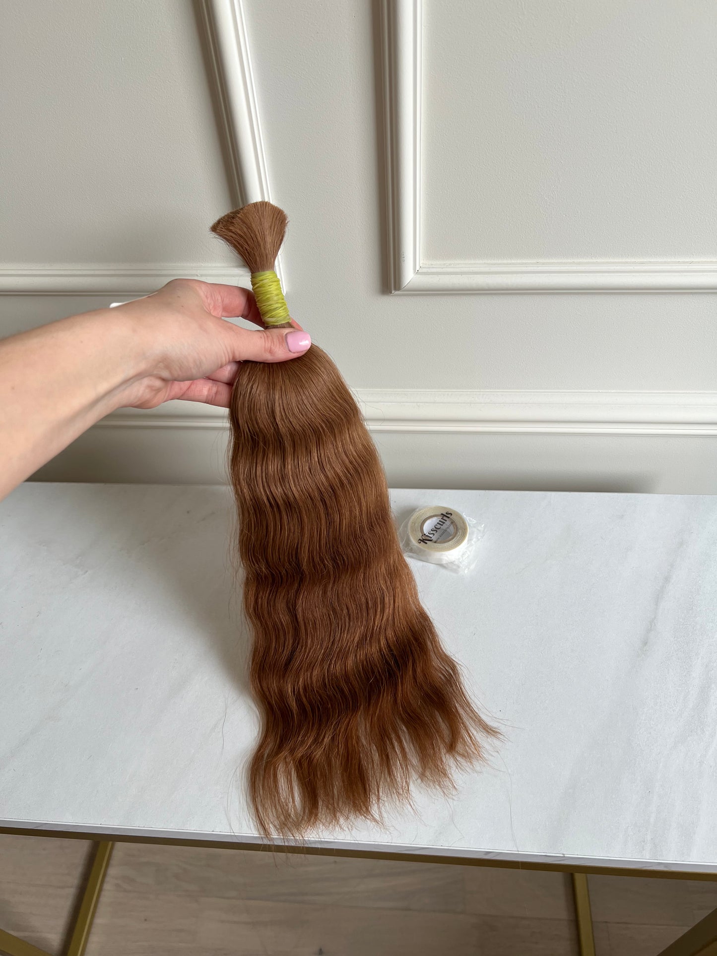 Włosy Naturalne słowiańskie do przedłużania 41 cm 57 g