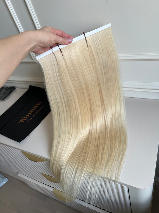 Włosy naturalne doczepiane słowiańskie 107 g 60 cm biotaśmy