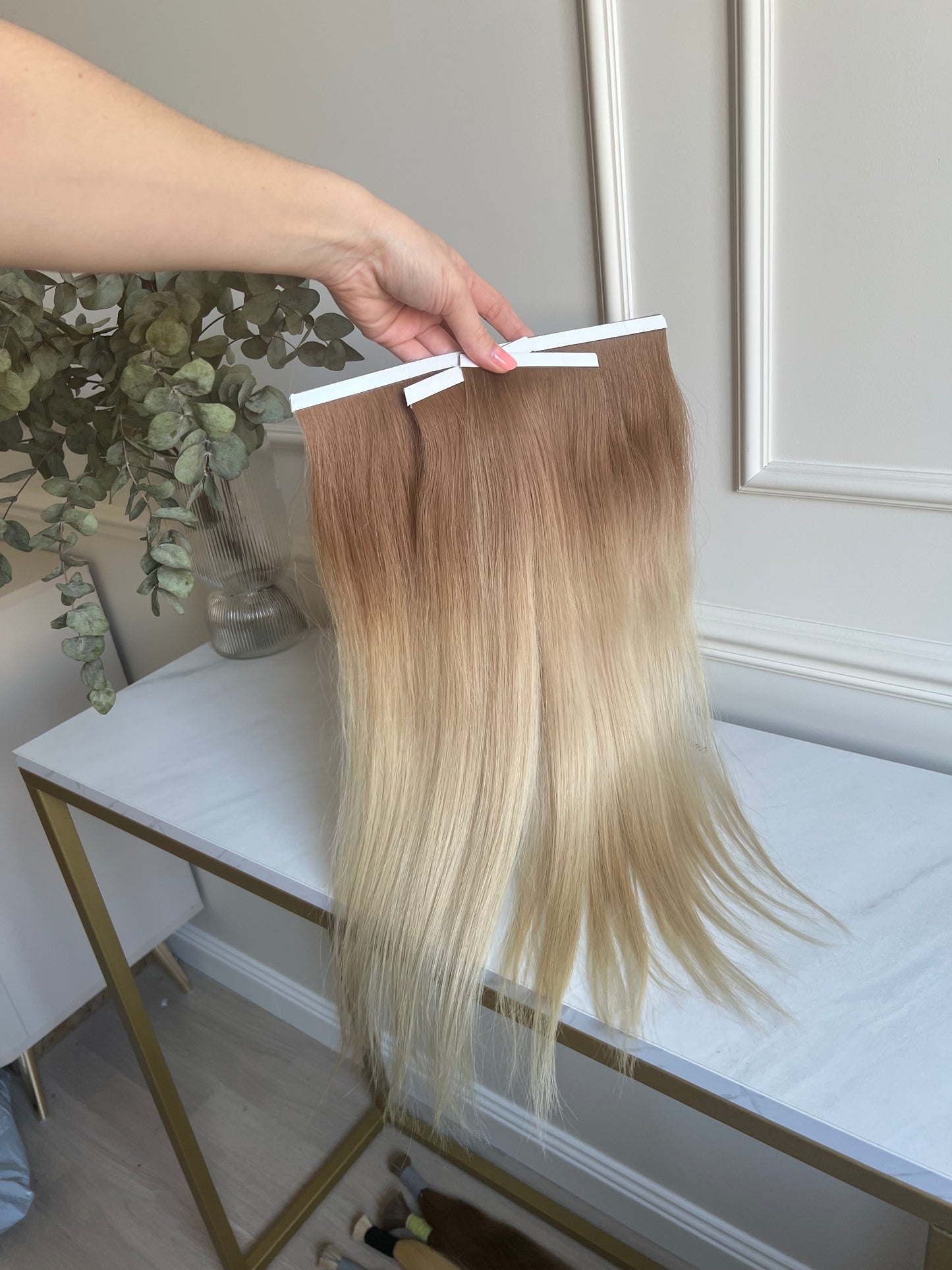 Włosy Naturalne doczepiane ombre Blond 50cm 81g