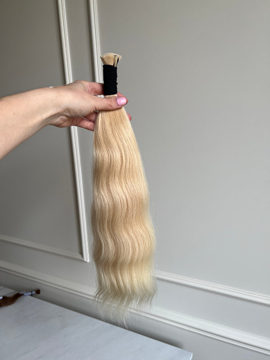 Włosy naturalne słowiańskie 46 cm 89 g