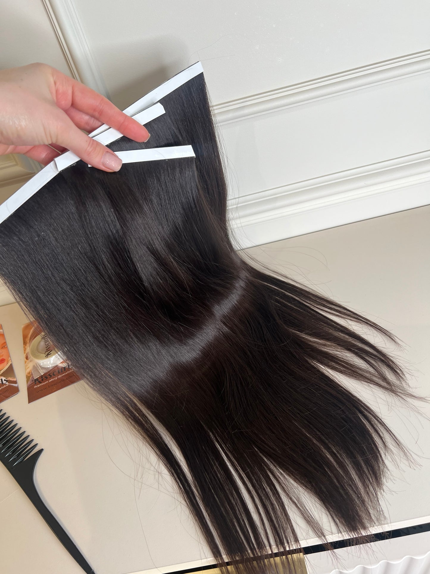 Włosy Doczepiane dziewicze Nie farbowane Bio taśmy zestaw 76 g 50 cm- 3 szt