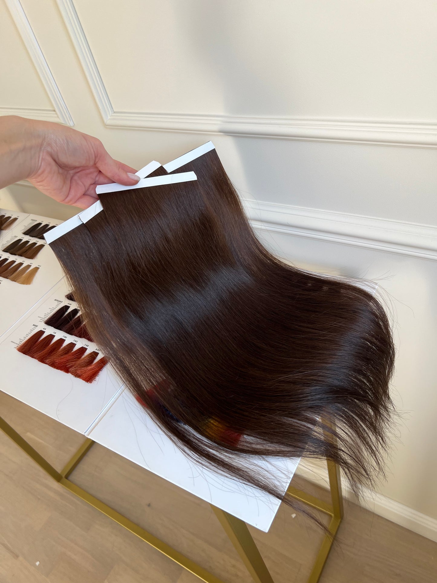 Bio taśmy włosy słowiańskie naturalne 74g 48cm