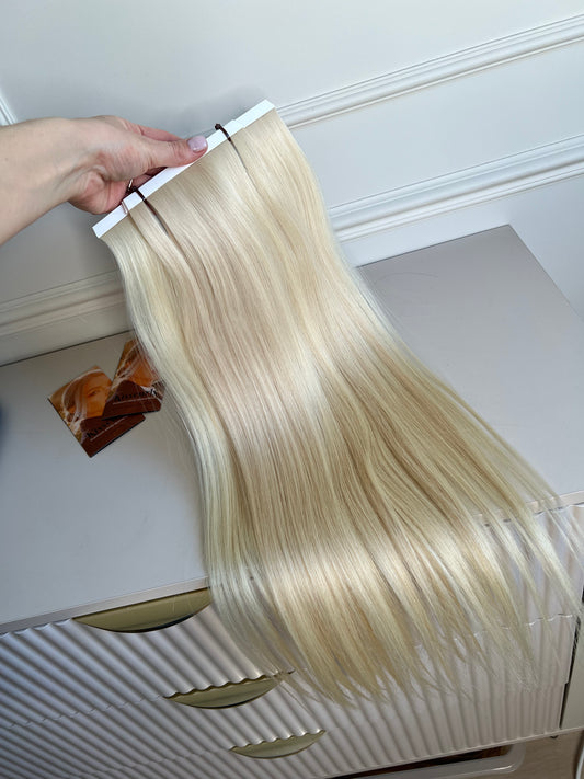 Włosy doczepiane naturalne słowiańskie 104 g 62 cm 3 biotaśmy