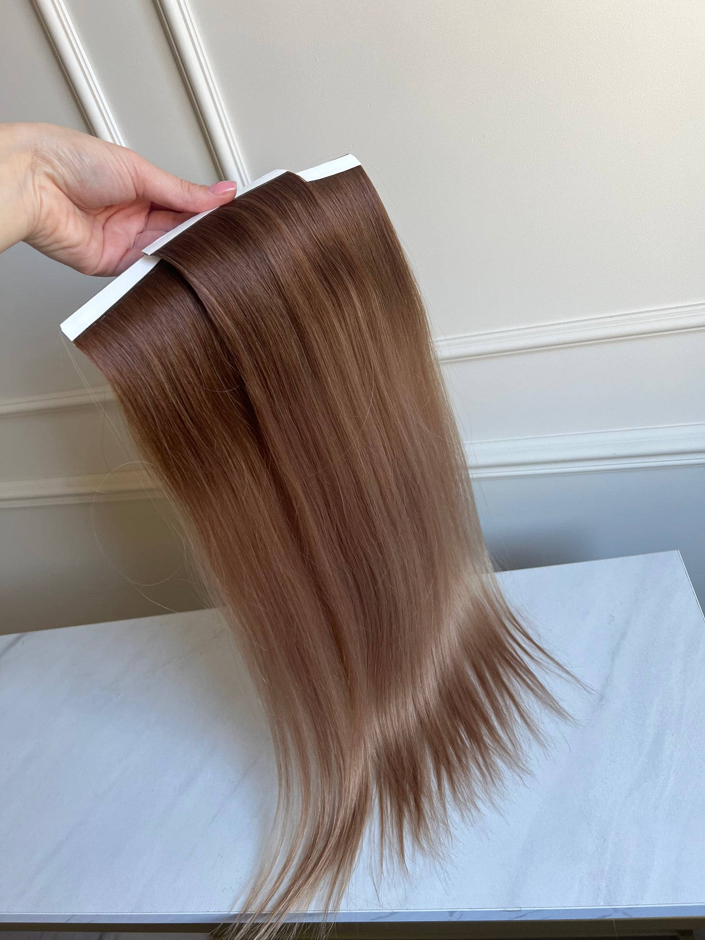 Włosy słowiańskie naturalne doczepiane 53cm 78g