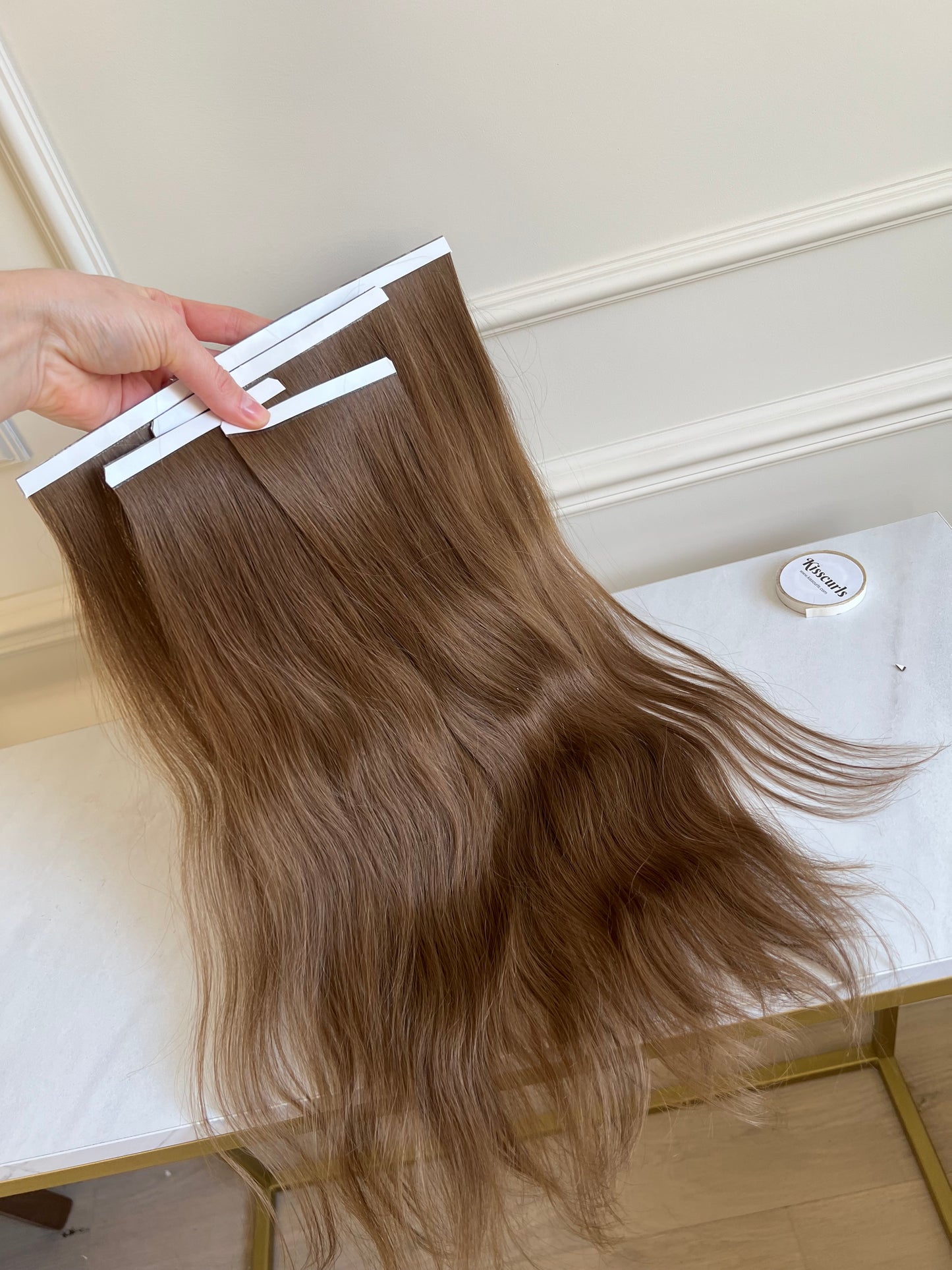 Włosy na taśmy naturalne doczepione 90 g 48 cm biotaśmy