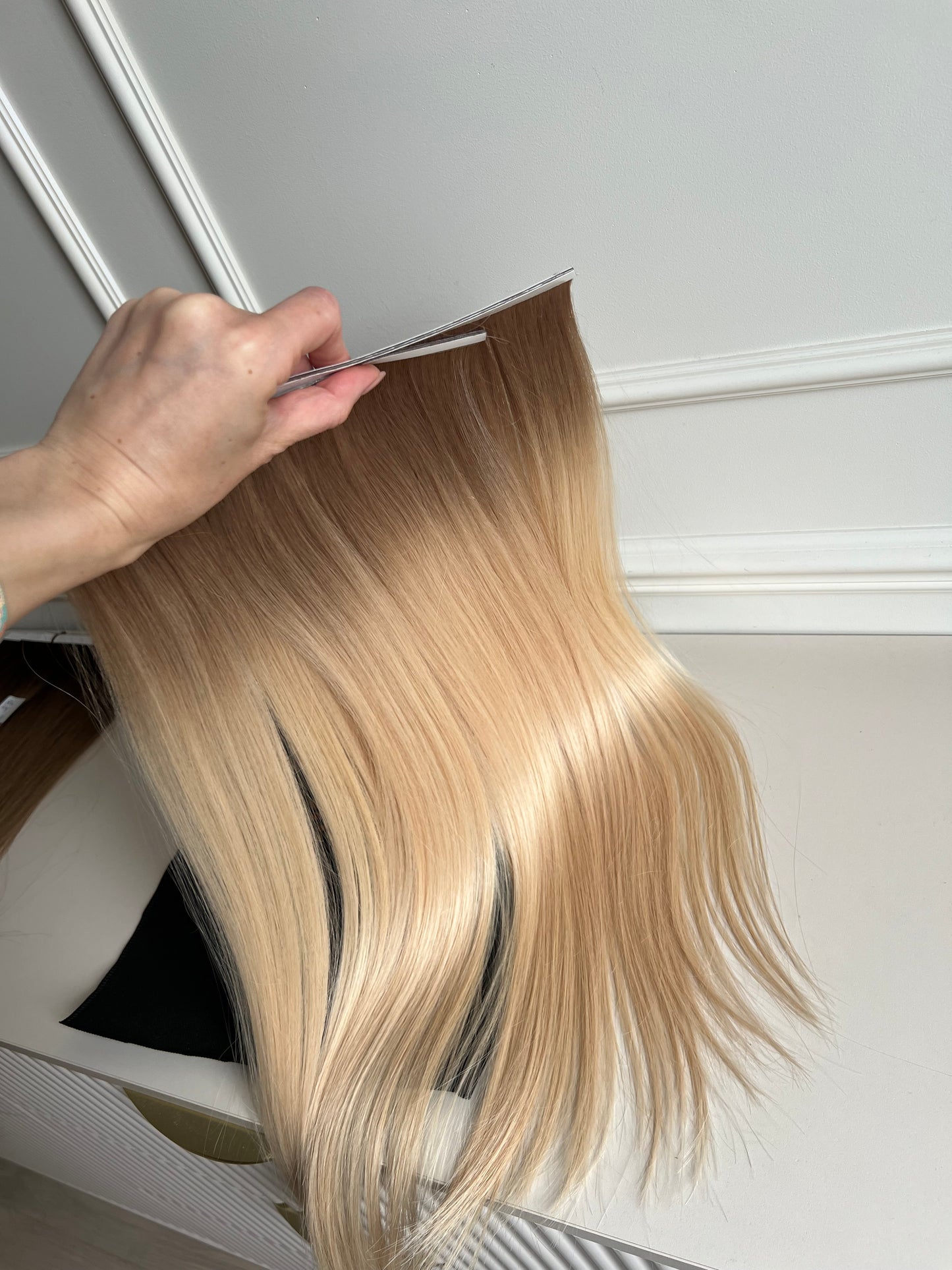Włosy doczepiane naturalne Bio taśmy 59 cm 98 g