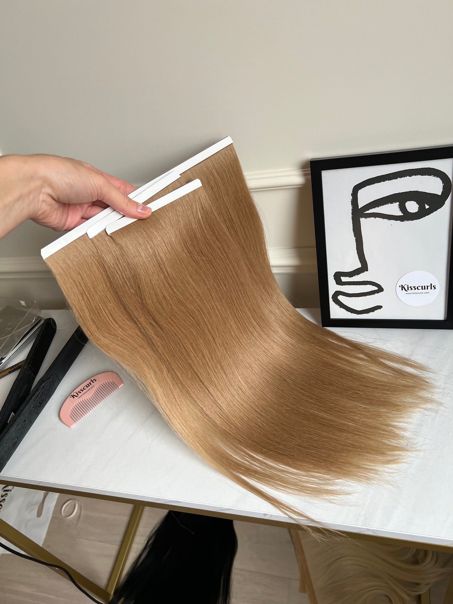 Doczepiane włosy dla samodzielnego przedłużania zestaw 3 szt 75g 44cm