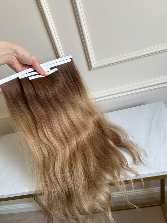 Włosy Naturalne doczepiane na bio taśmy 100g 51 cm
