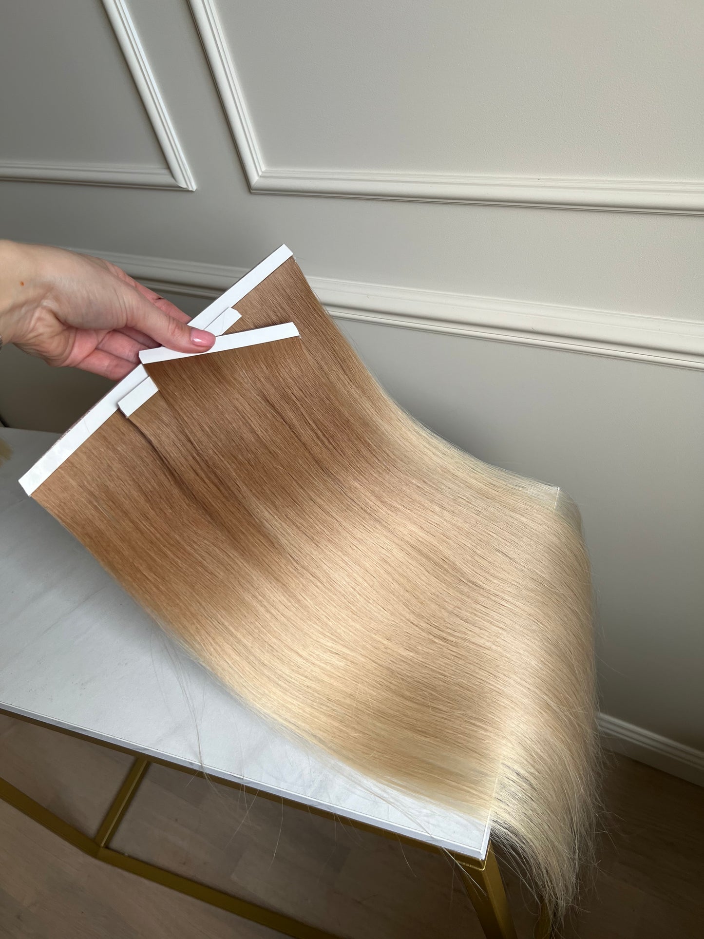 Włosy naturalne doczepiane 102 g 59 cm