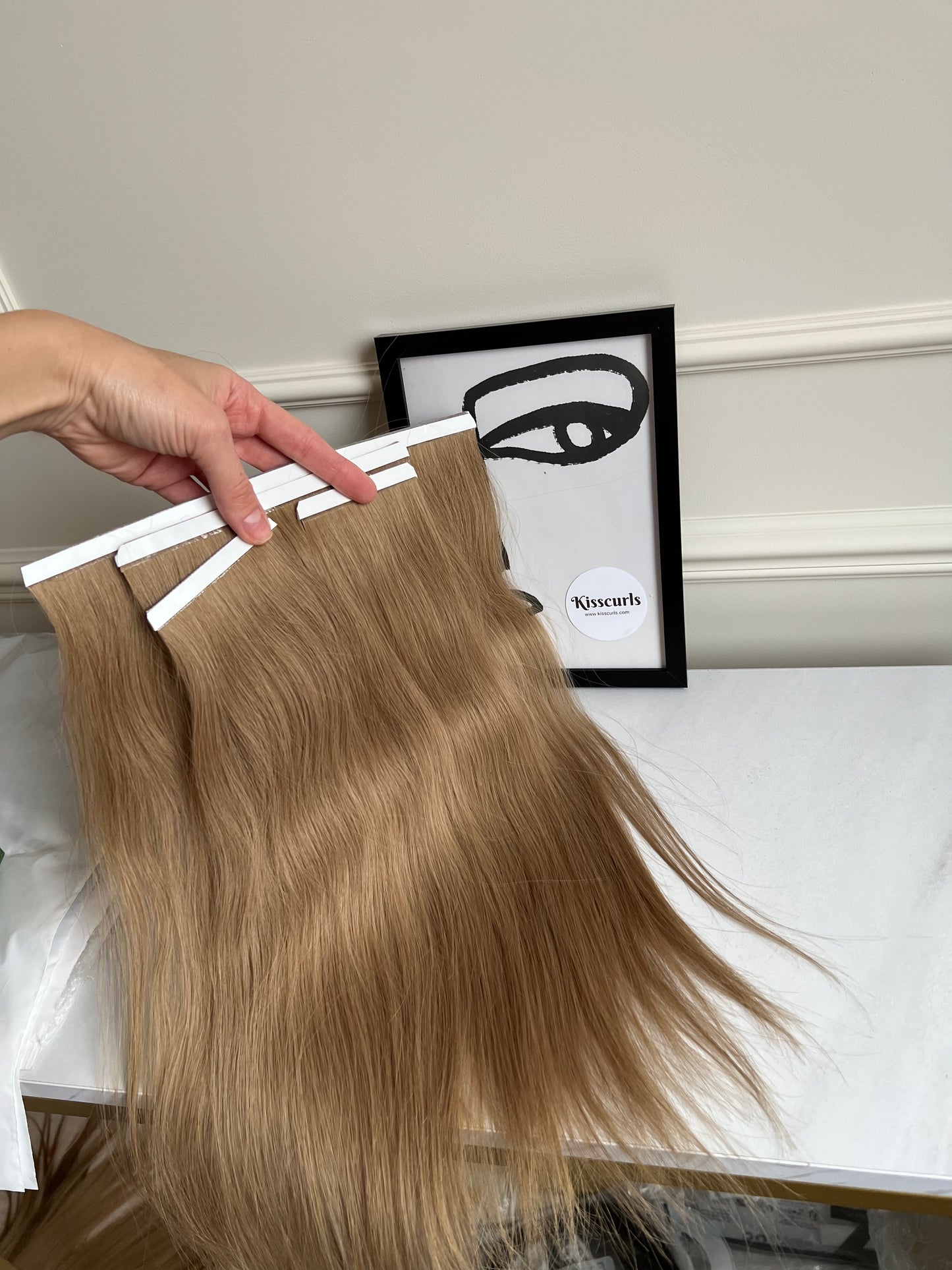 Włosy naturalne doczepiane słowiańskie na taśmie zestaw 4 szt 80g 41cm