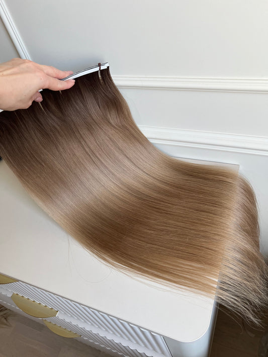 Włosy naturalne doczepiane słowiańskie 69 cm 102 g Bio taśmy
