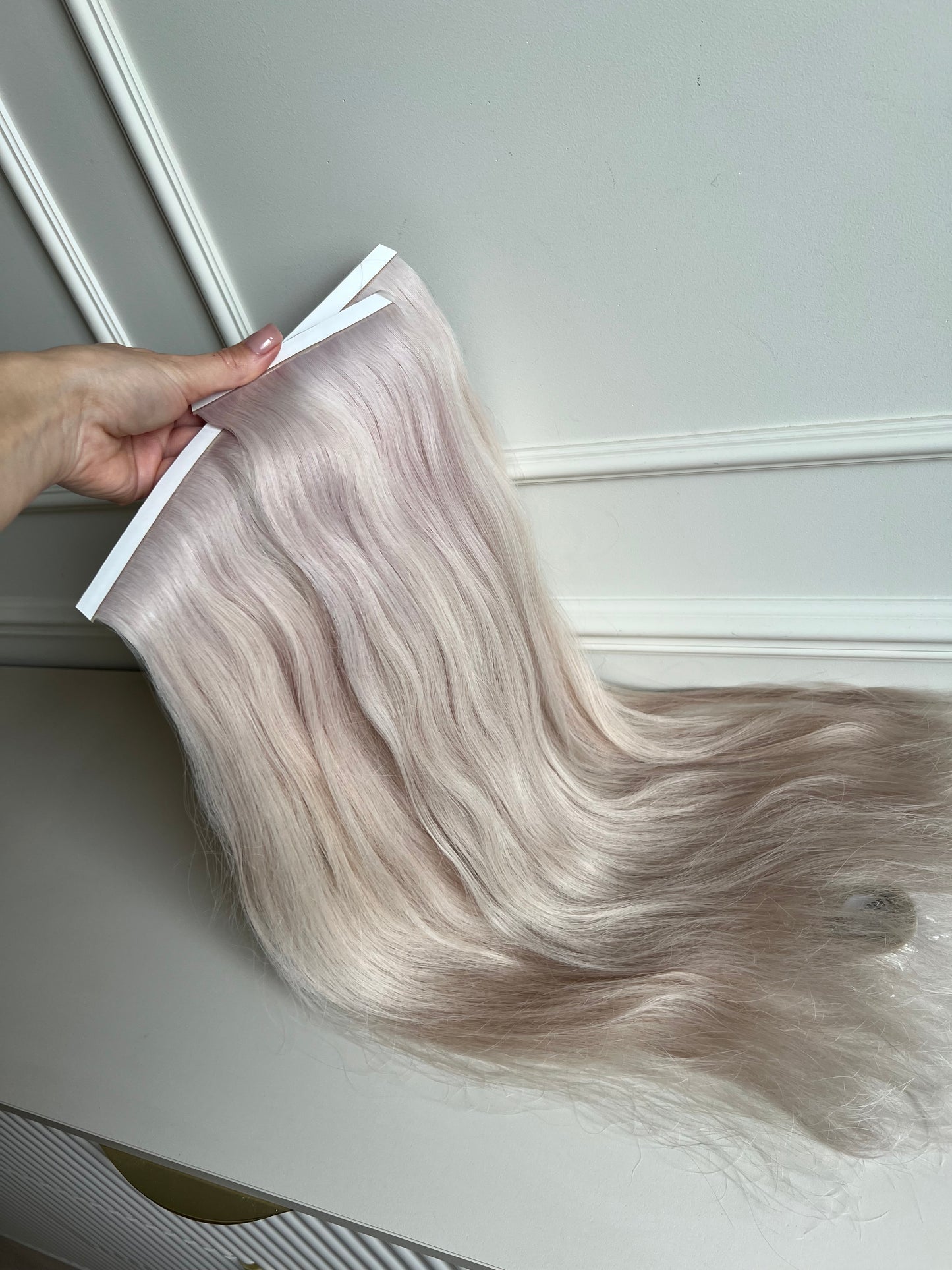 Włosy doczepiane naturalne słowiańskie 103 g 61 cm Bio taśmy