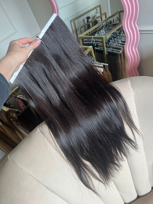 Włosy naturalne doczepiane słowiańskie bio taśmy 98 g 60cm