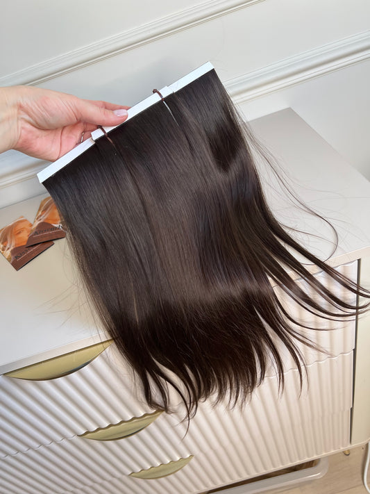 Włosy doczepiane dziewicze nie farbowane 43 cm 67 g