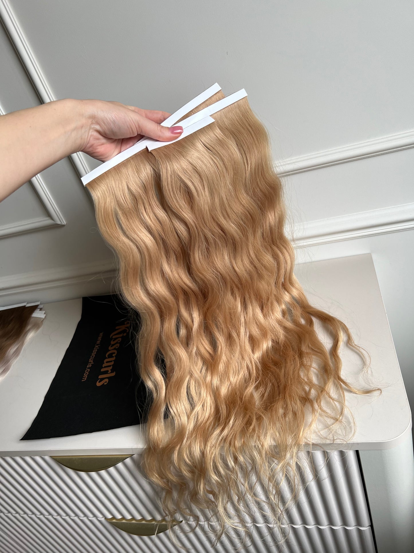 Włosy doczepiane naturalne słowiańskie 61 cm 118 g biotaśmy