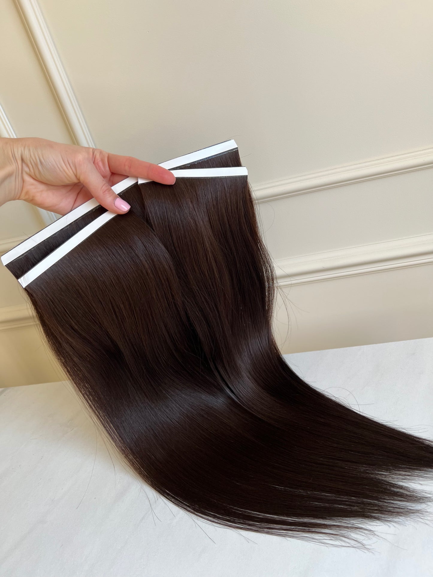 Naturalne włosy doczepiane 51cm 95g Bio tape 3 szt