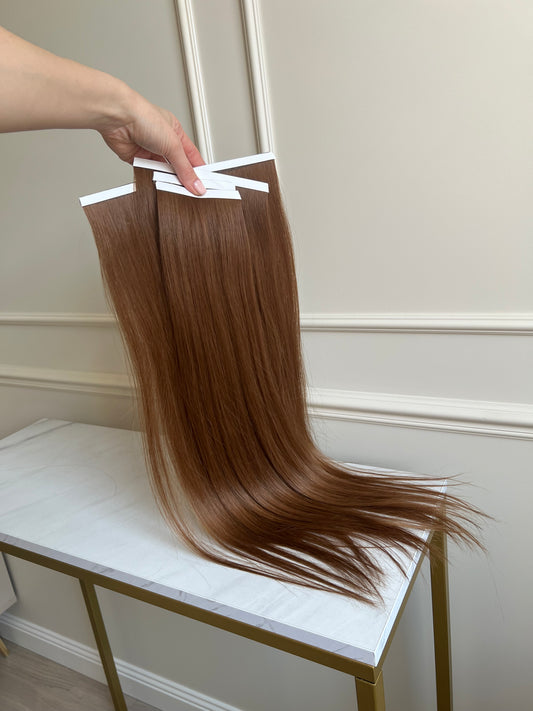 Włosy naturalne doczepiane na taśmy 62 cm 138 g
