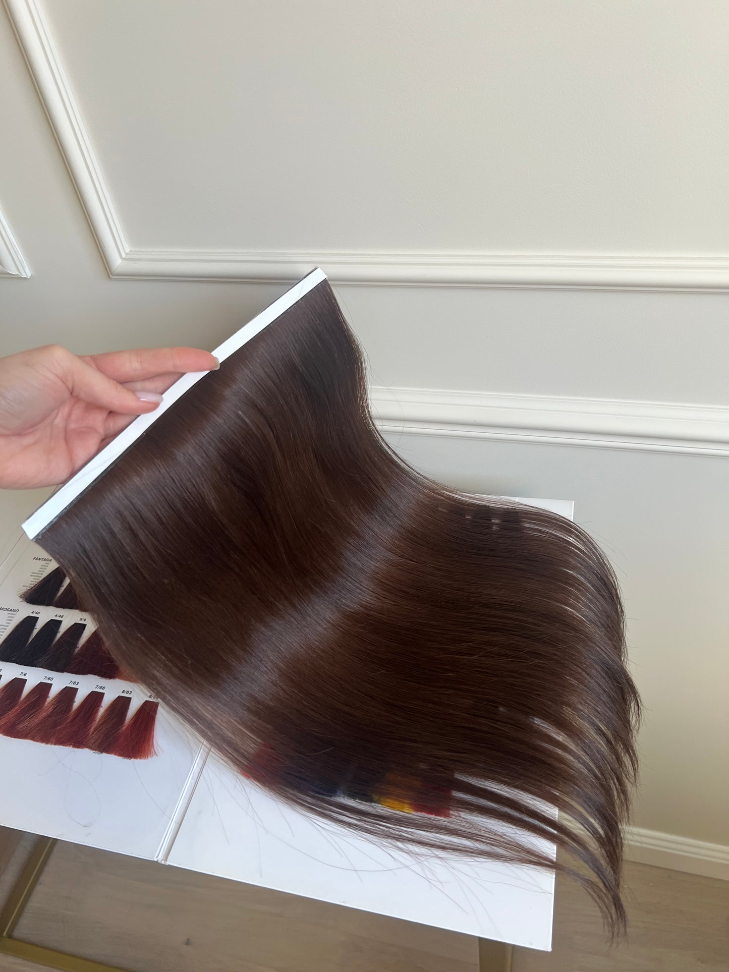 Bio taśma jedna sztuka 57g  45 cm Ciemny Brąz