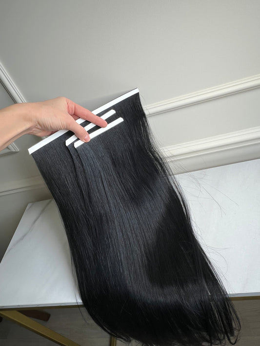 Włosy naturalne doczepiane Słowiańskie Zestaw do założenia w domu 106 g 64 cm