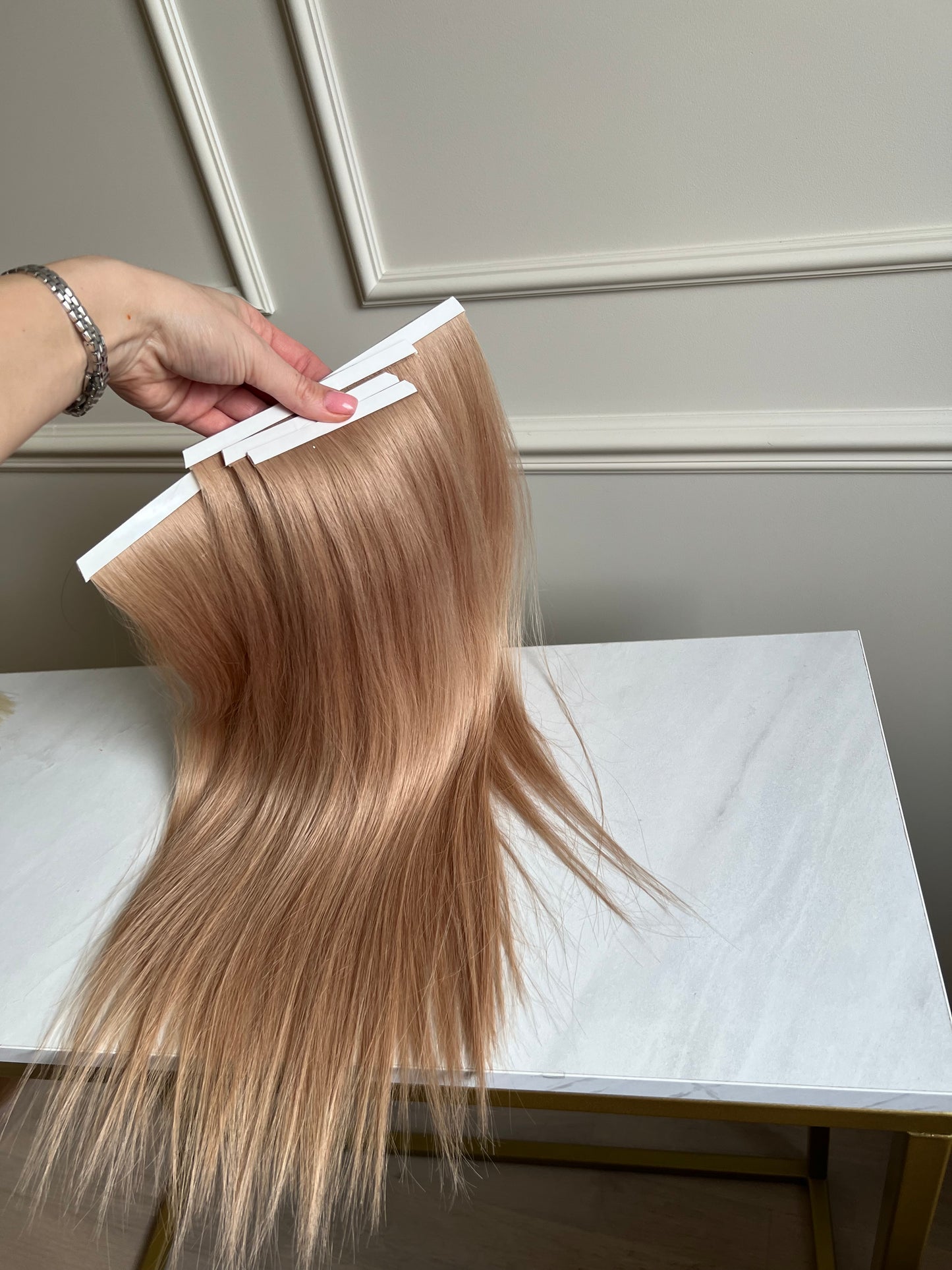 Szampański Blond Biotaśmy zestaw 91g 43cm
