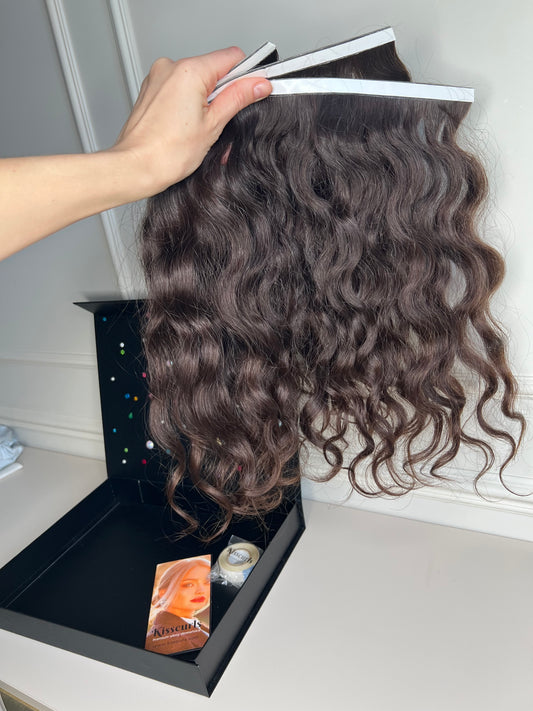 Włosy doczepiane dziewicze nie farbowane 94 g 37-39cm