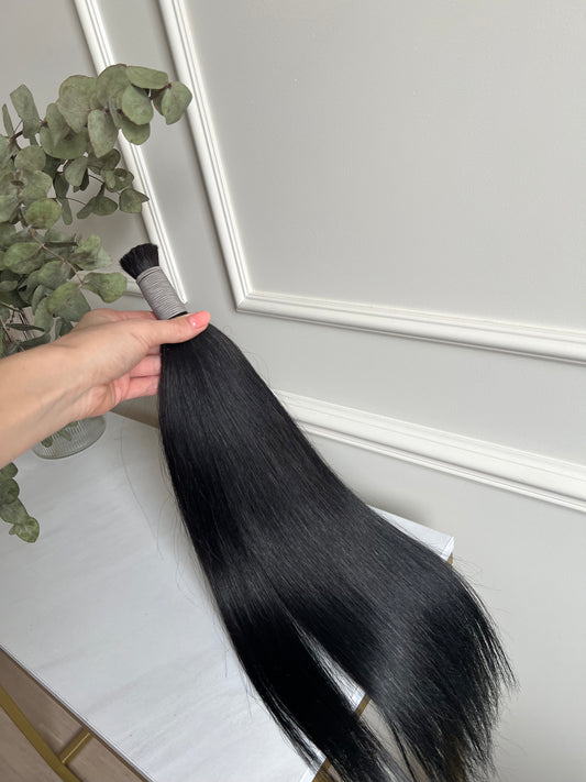 Włosy do przedłużania 54cm 112g w kitce Słowiańskie cięte z jednej głowy