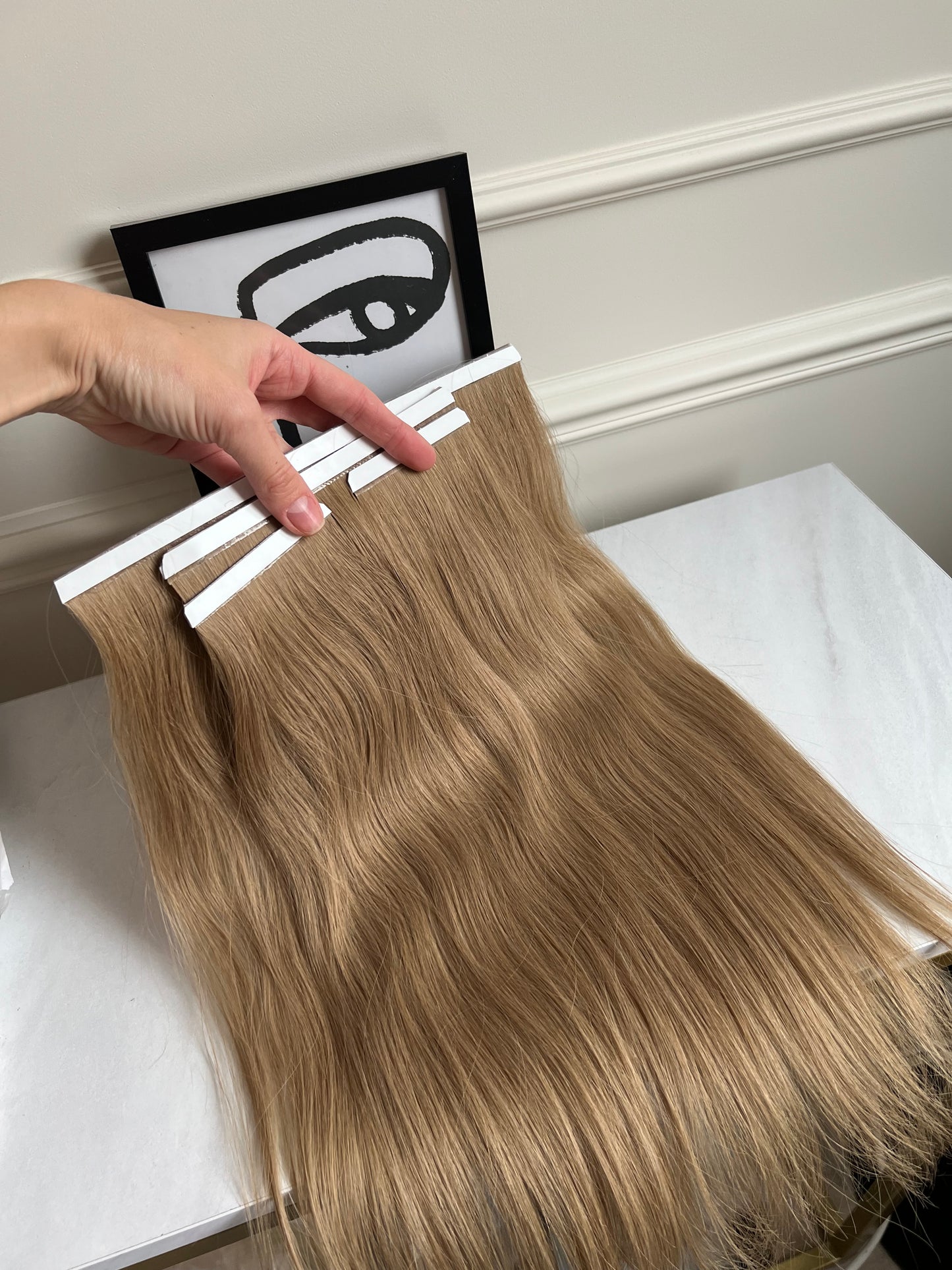 Włosy naturalne doczepiane słowiańskie na taśmie zestaw 4 szt 80g 41cm