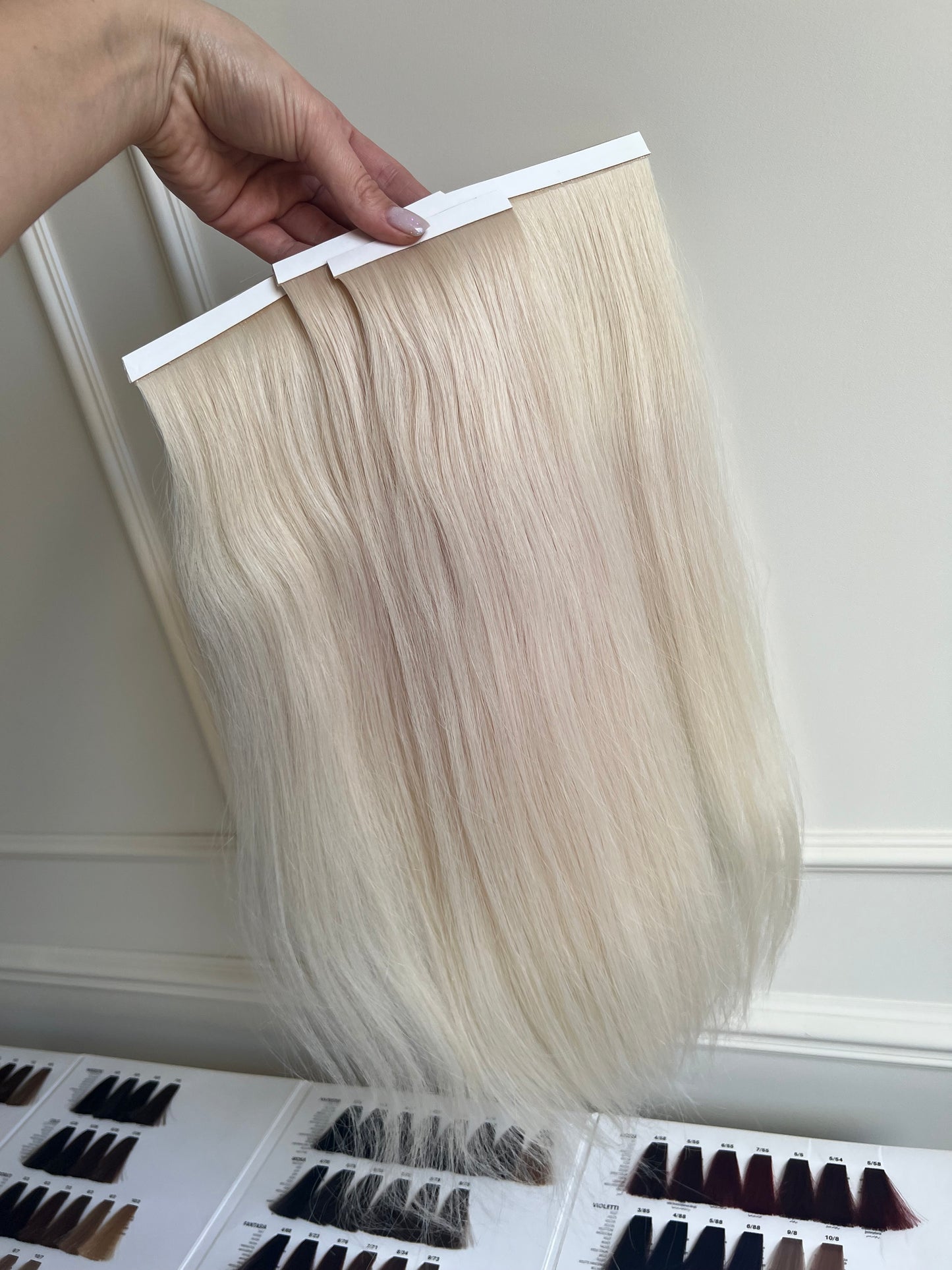 Jasny Blond doczepiane włosy 90 g 50 cm