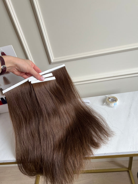 Włosy naturalne słowiańskie Bio taśmy 92 g 41 cm