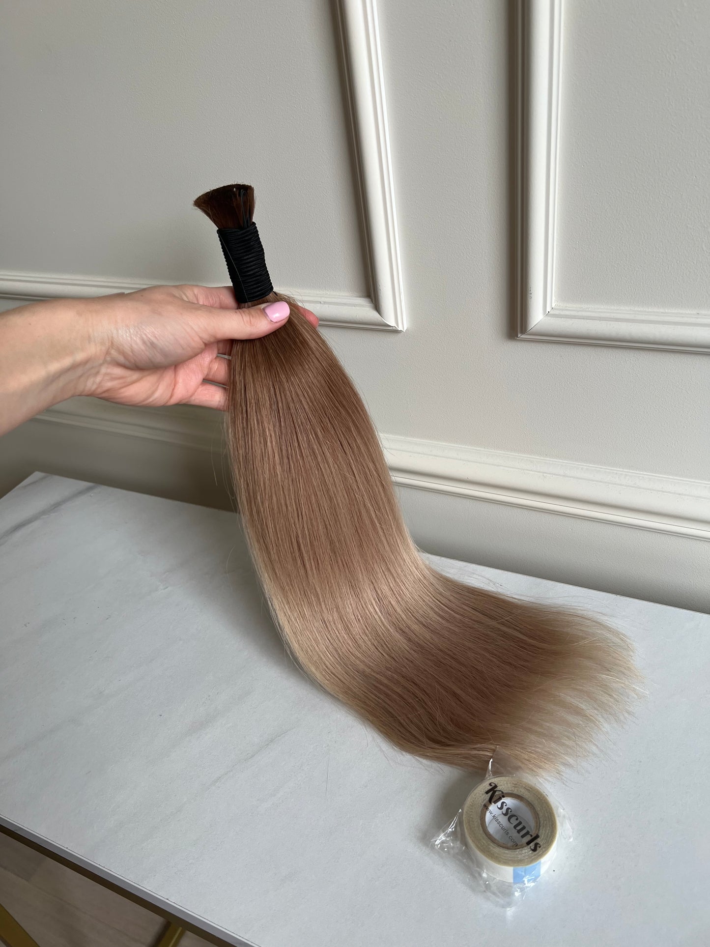 Włosy naturalne do przedłużania słowiańskie 45 cm 101 g