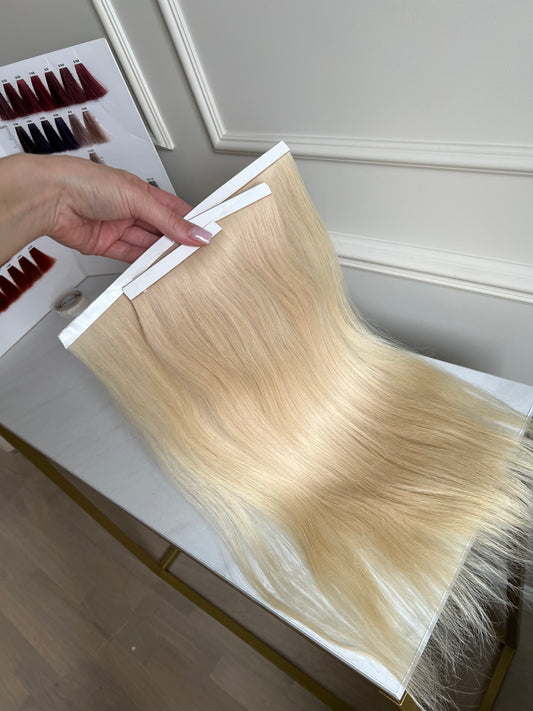 Włosy doczepiane naturalne Blond 45 cm 80 g