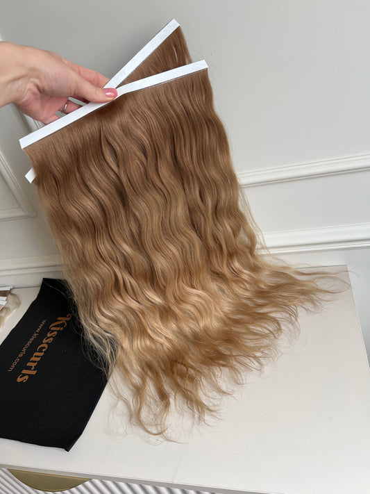 Włosy doczepiane słowiańskie 111 g 54 cm Ciemny Blond ombre