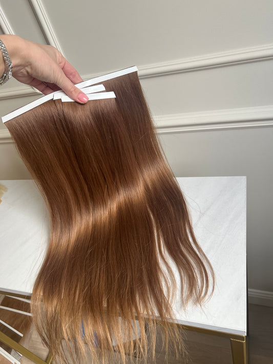 Włosy naturalne słowiańskie jasny Brąz 52 cm 98 g