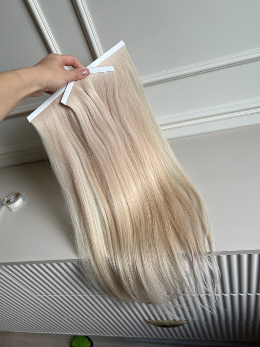  Włosy doczepiane naturalne słowiańskie 65 cm 110 g Bio taśmy