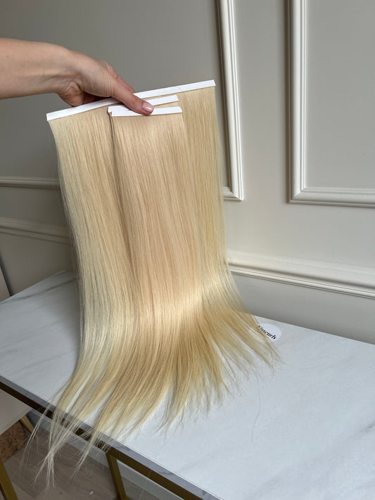 Doczepiane włosy naturalne na bio taśmy słowiańskie 90 g 56 cm