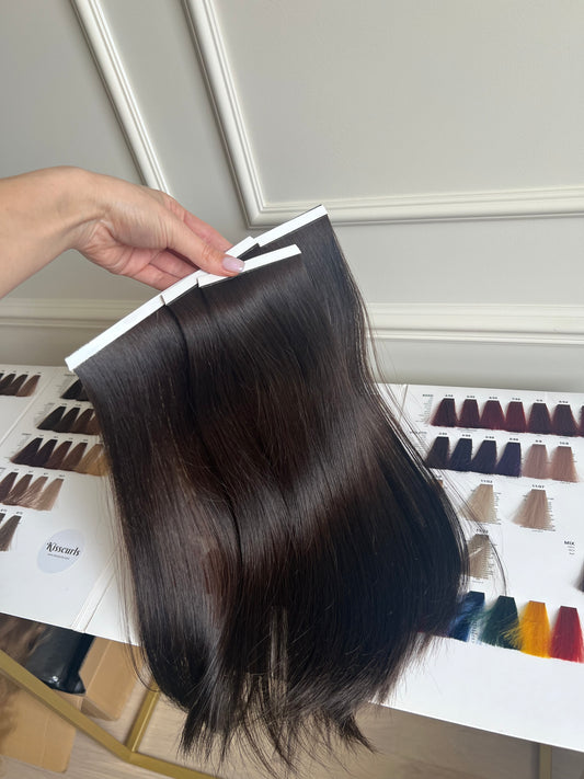 Bio taśmy 81g 41cm bardzo ciemny Chłodny brąz