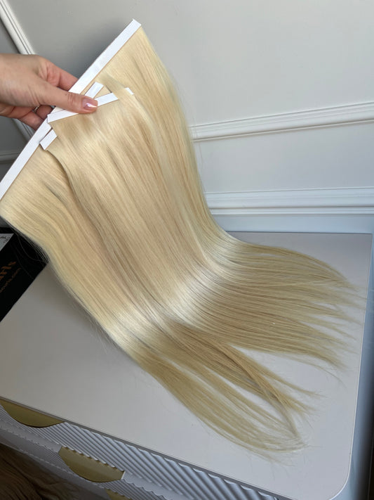 Włosy doczepiane naturalne słowiańskie 102g 56cm Biotaśmy