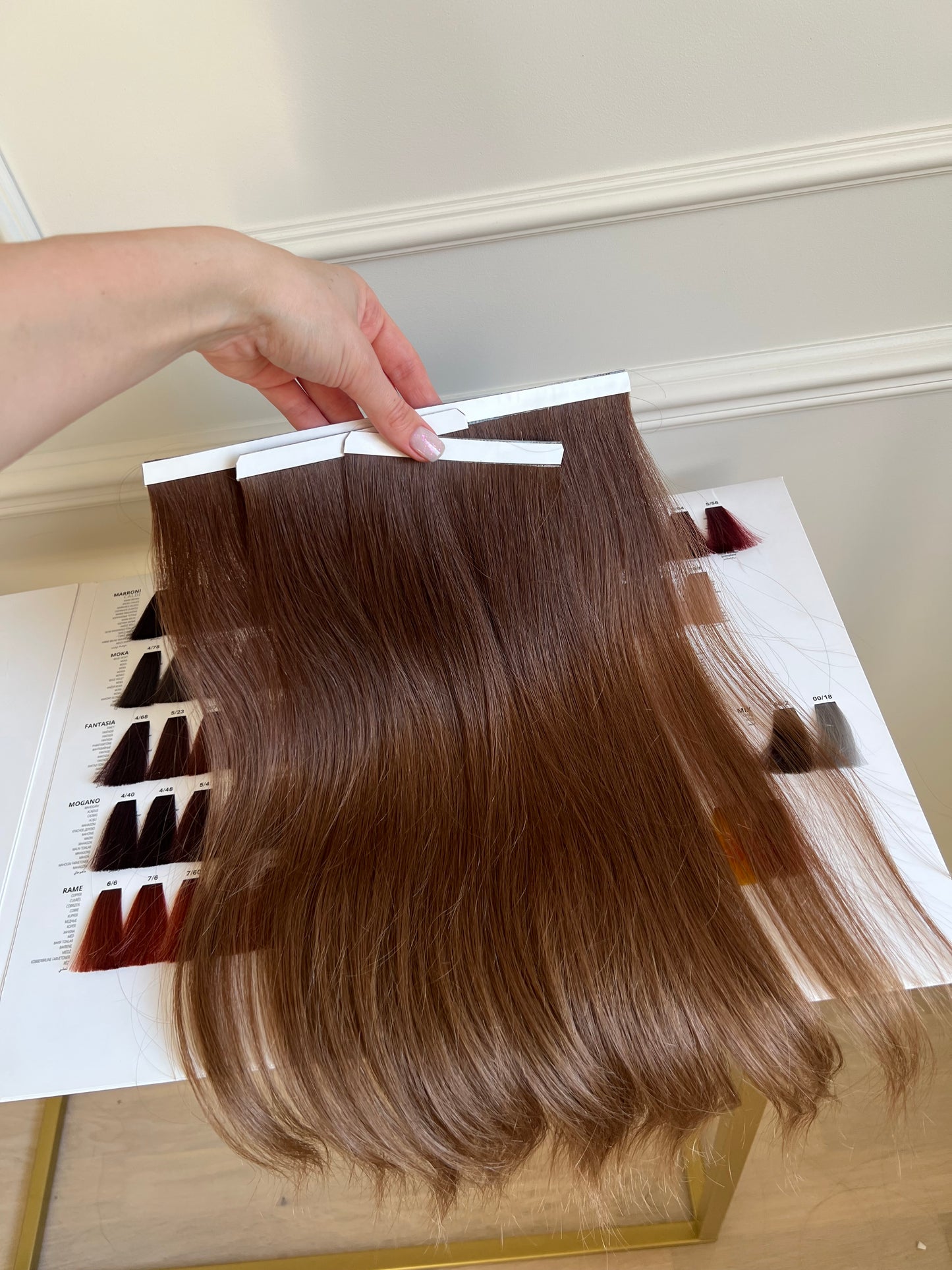 Włosy na taśmie doczepiane zestaw 44cm 84g